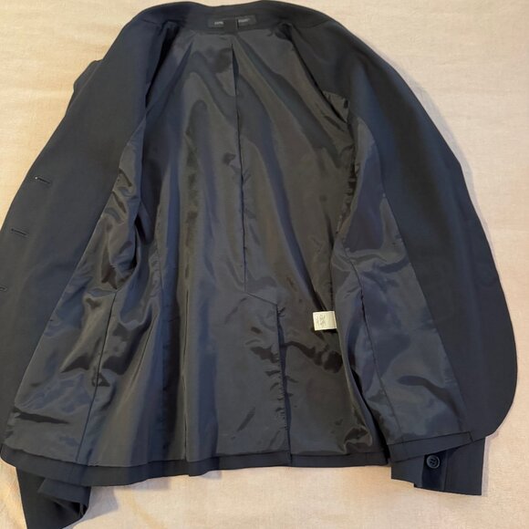 Express Design Studio Tailored Black Three Button Blazer Size 0 - Picture 3 of 6